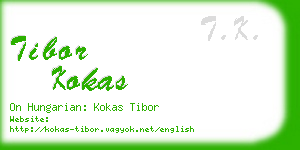 tibor kokas business card